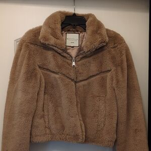 Bagatelle Women's Plush Tan Teddy Jacket